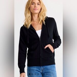 Banana Republic Cashmere Black Hoodie Sweater